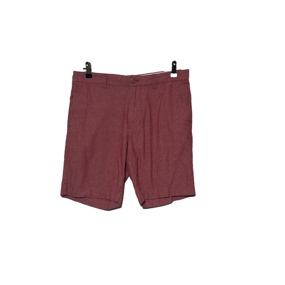 J Crew Shorts Mens 32W Red Chambray Gramercy Chino Actual 32X9 Casual - Picture 1 of 10